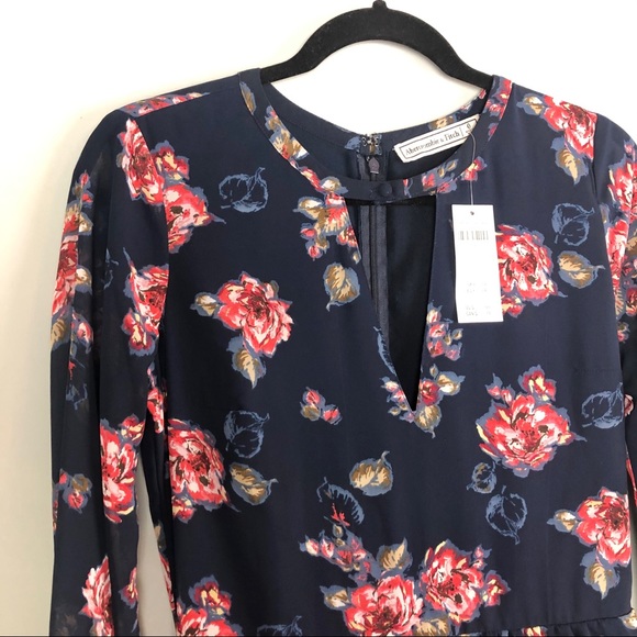 Abercrombie & Fitch Long Sleeve Floral Romper - Picture 6 of 8